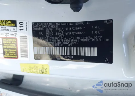 2019 Toyota Sienna Le 8 Passenger from USA, damaged, VIN 5TDKZ3DC1KS966166